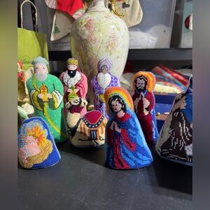 Handcrafted Nativity Scene Set - Multicolor